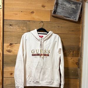 Guess Off-White Logo Hoodie